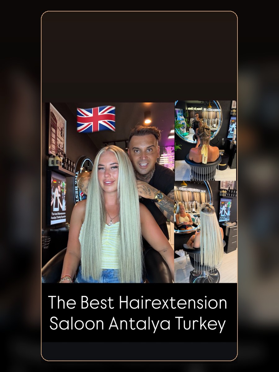 Hairdresser Antalya hair extension result 4